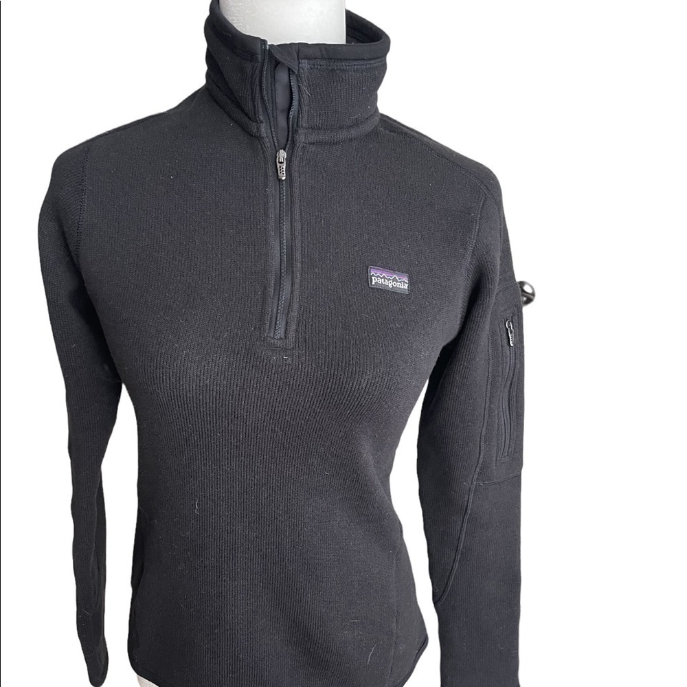 Patagonia Black 1/4-Zip Fleece Size XS